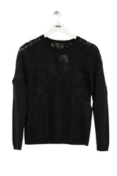 Pull Maje Noir en Synthétique, taille L - Seconde Main