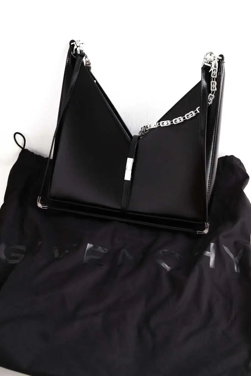 Sac à main Givenchy Cut Out Small Noir en Cuir