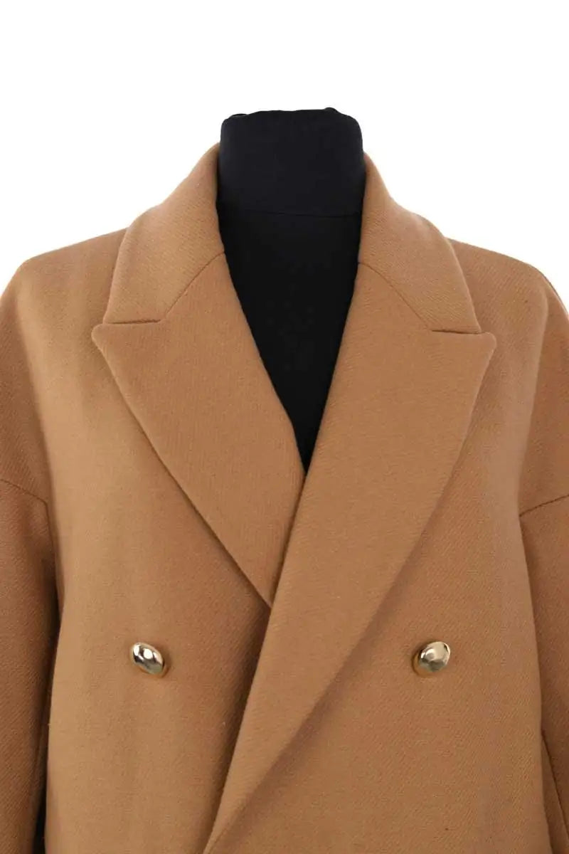 Manteau Tara Jarmon Camel en Laine