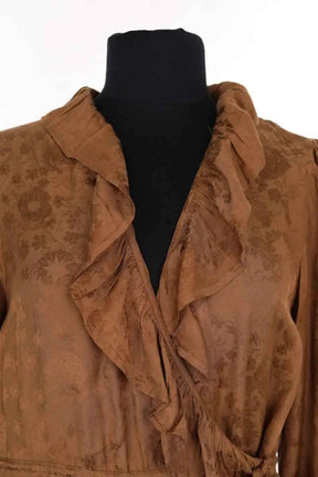 Robe Claudie Pierlot Marron en Viscose