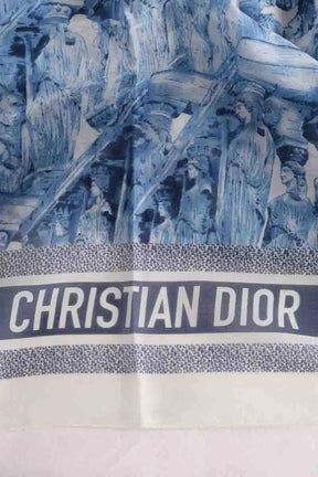Carré Dior Bleu en Coton