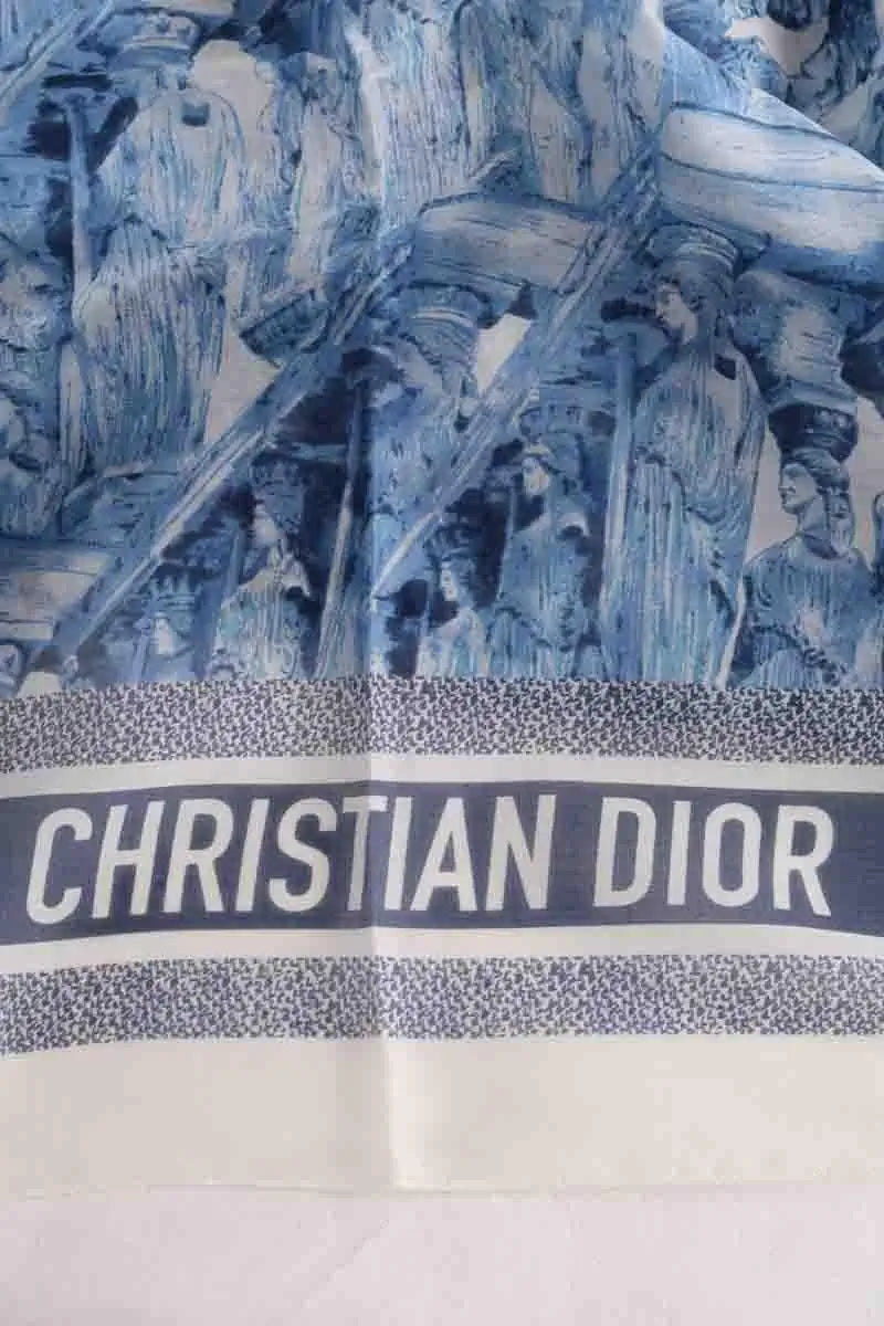 Carré Dior Bleu en Coton
