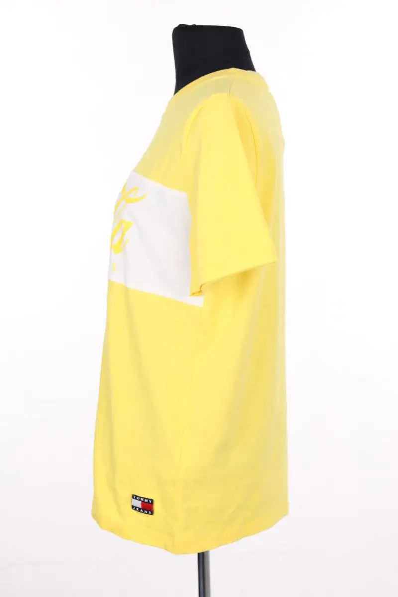 T-shirt Tommy Hilfiger Jaune en Coton
