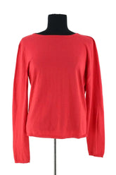 Top Maje Rouge en Soie, taille S - Seconde Main