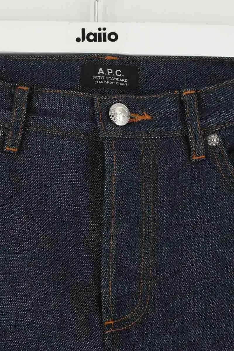 Jean droit APC Marine en Coton