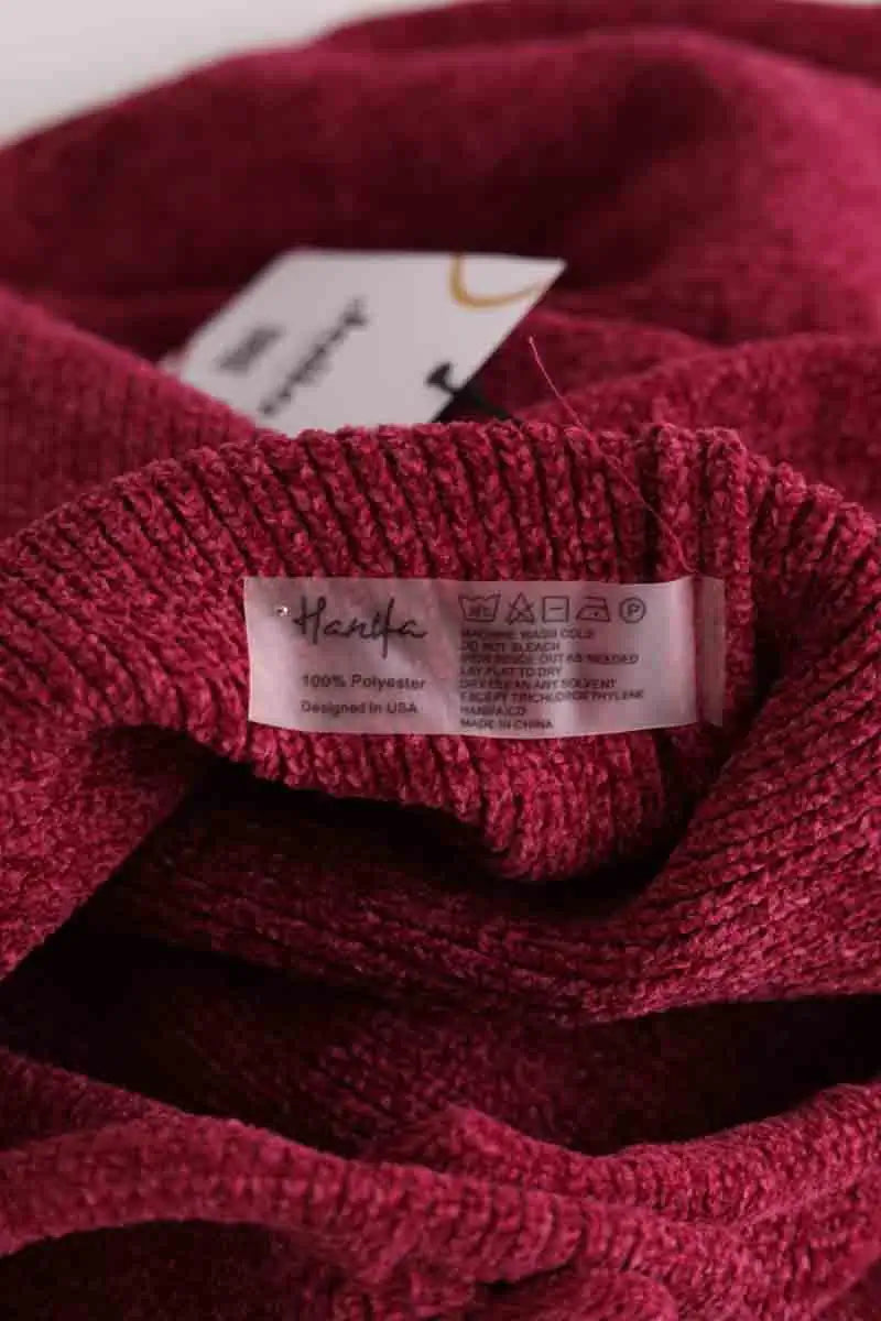 Pantalon Carot Hanifa Cori Rose en Synthétique