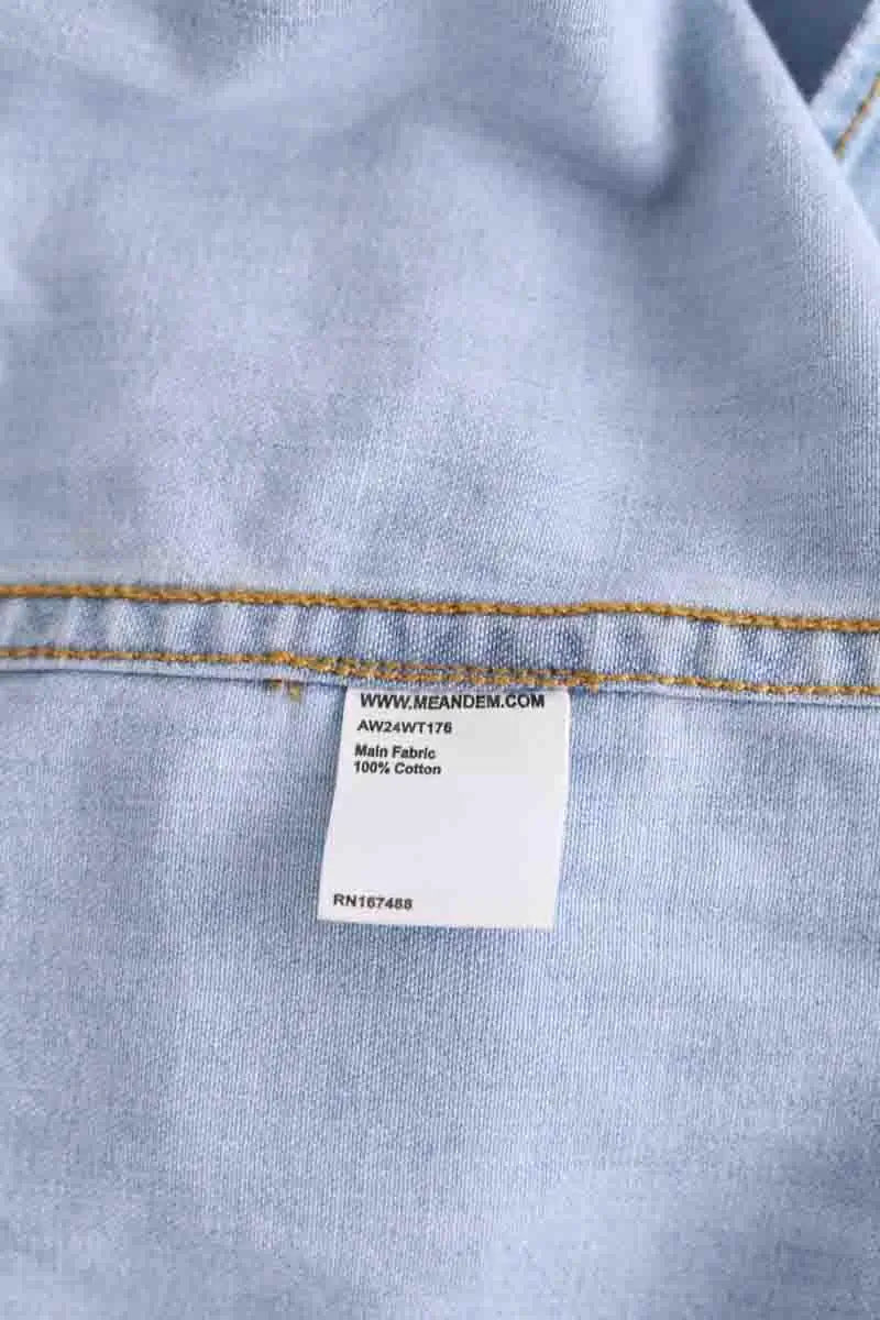 Chemise ME + EM Bleu en Coton