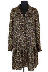 Robe Sandro Noir en Synthétique, taille L - Seconde Main