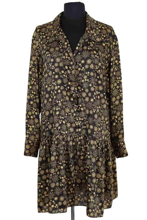 Robe Sandro Noir en Synthétique, taille L - Seconde Main