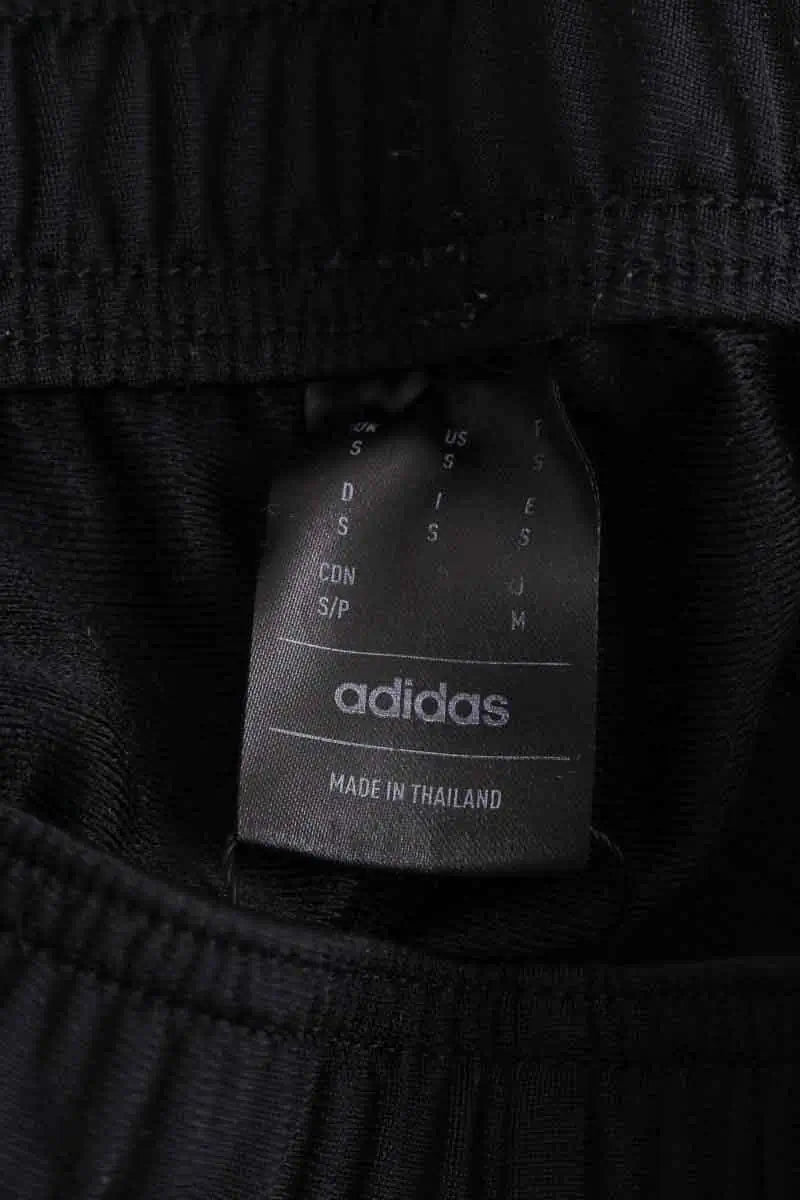Pantalon droit Adidas Noir en Synthétique