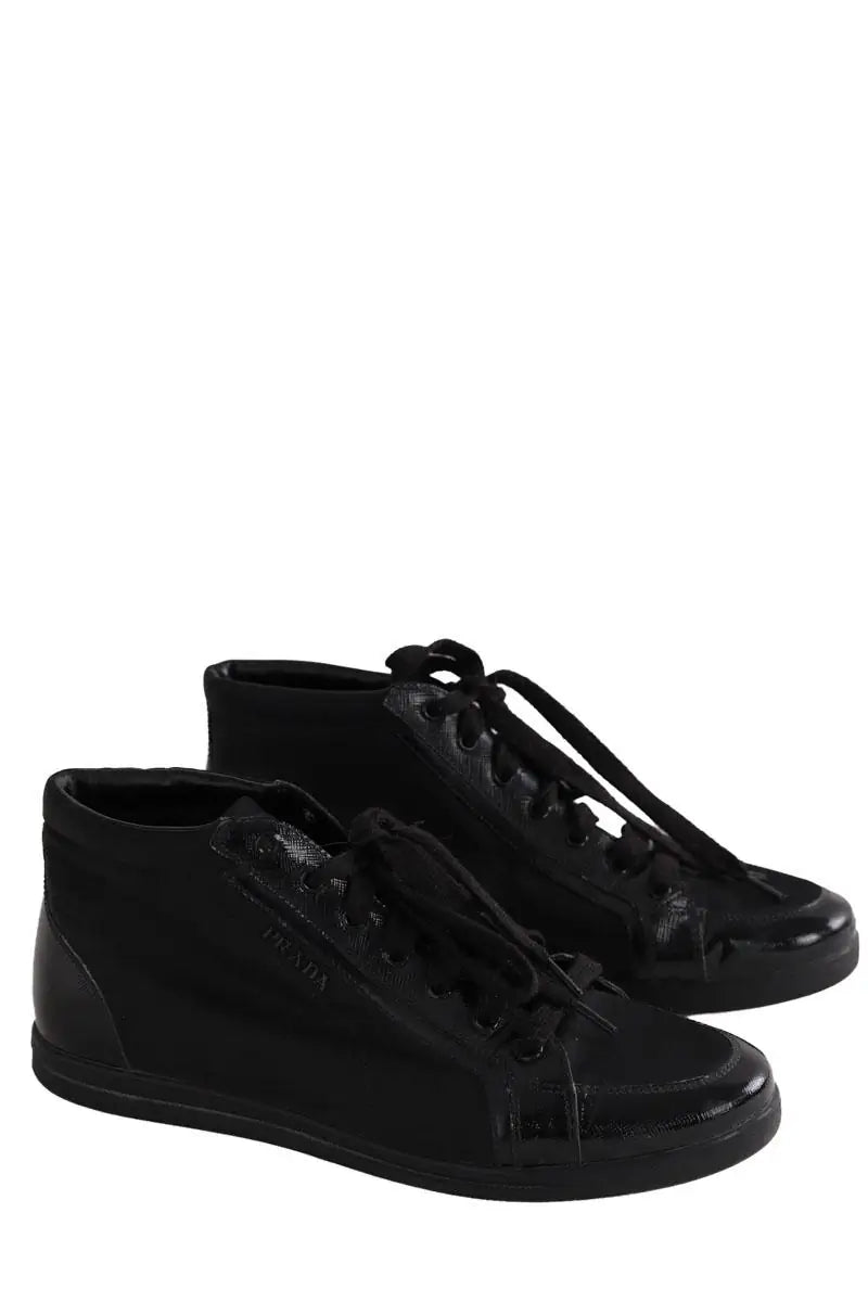 Baskets Prada Noir en Tissu