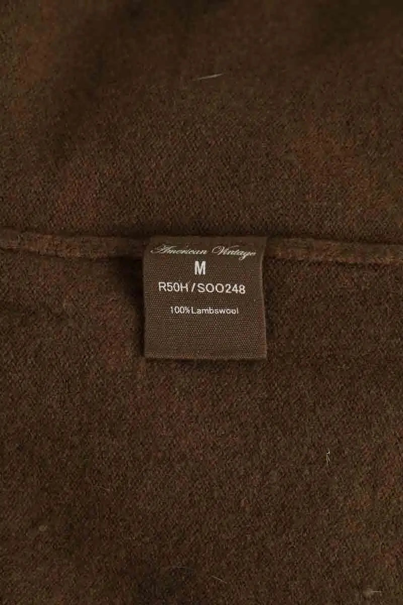 Robe American Vintage Marron en Laine
