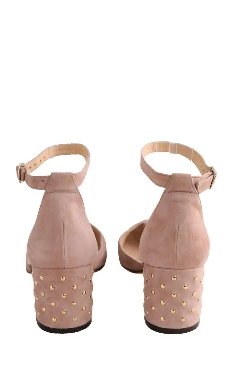 Talons Tila March Rose en Daim