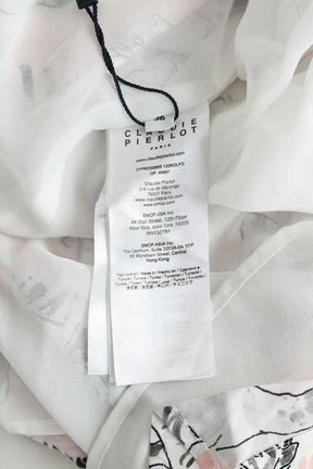 Mi-longueur Claudie Pierlot  Blanc