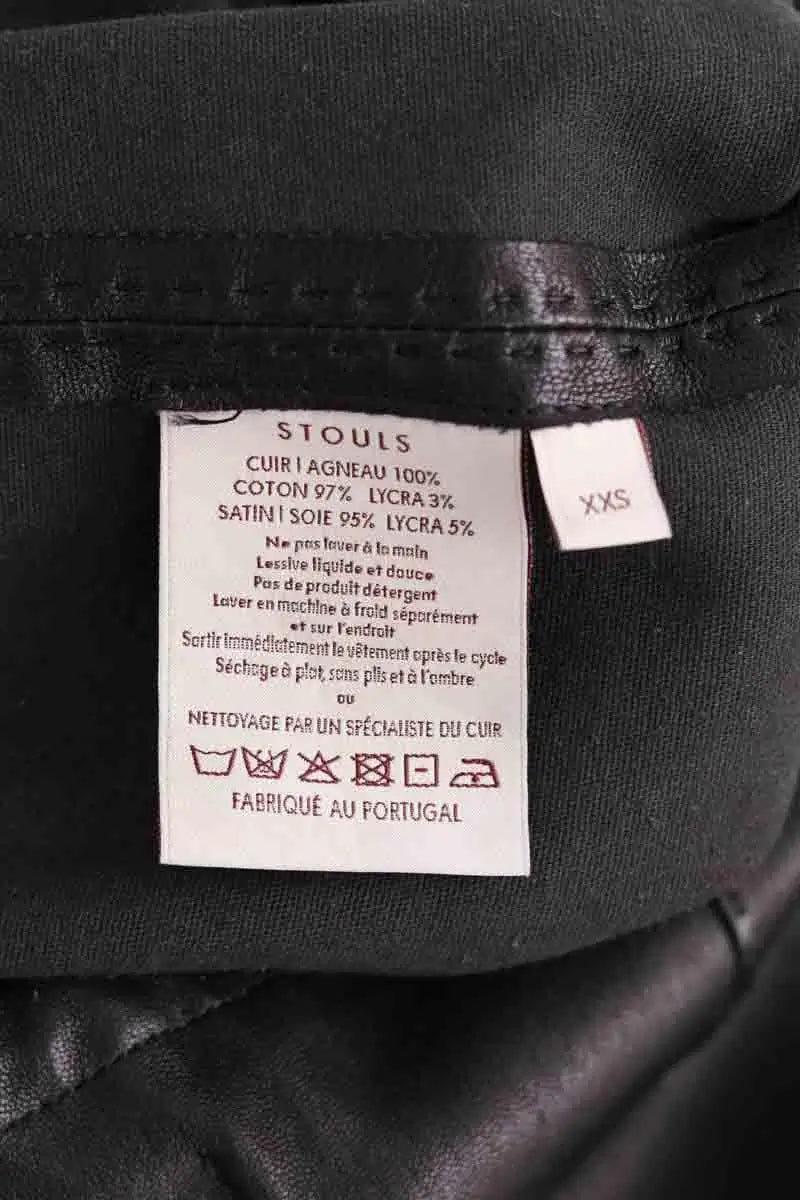 Jupe Stouls Noir en Cuir