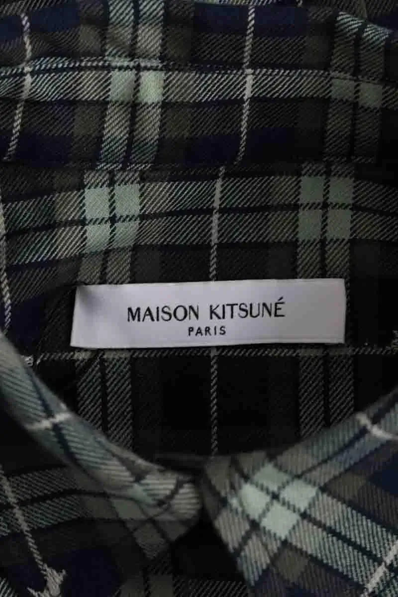 Robe Kitsuné Vert en Coton