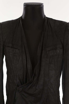 Veste en cuir Rick Owens  Noir
