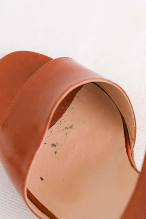 Sandales Celine Camel en Cuir