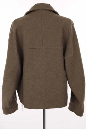 Manteau Pomandère Kaki en Laine