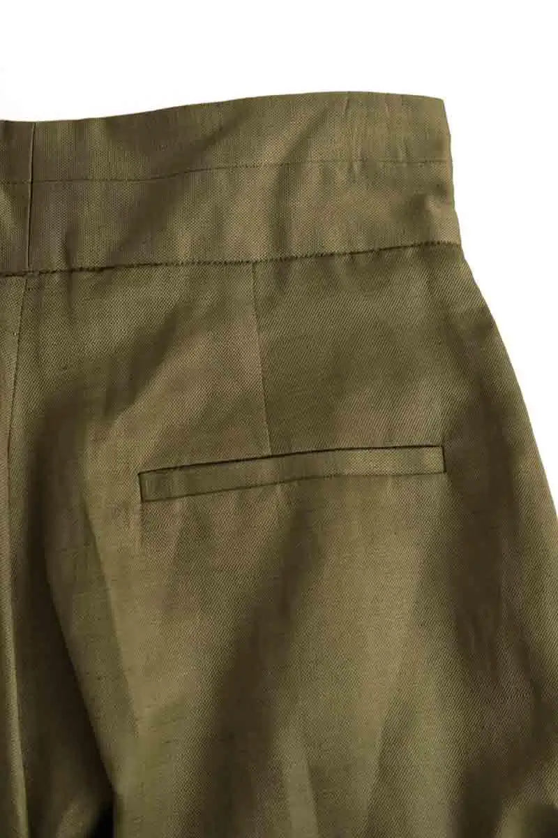 Pantalon large Sandro Kaki en Viscose