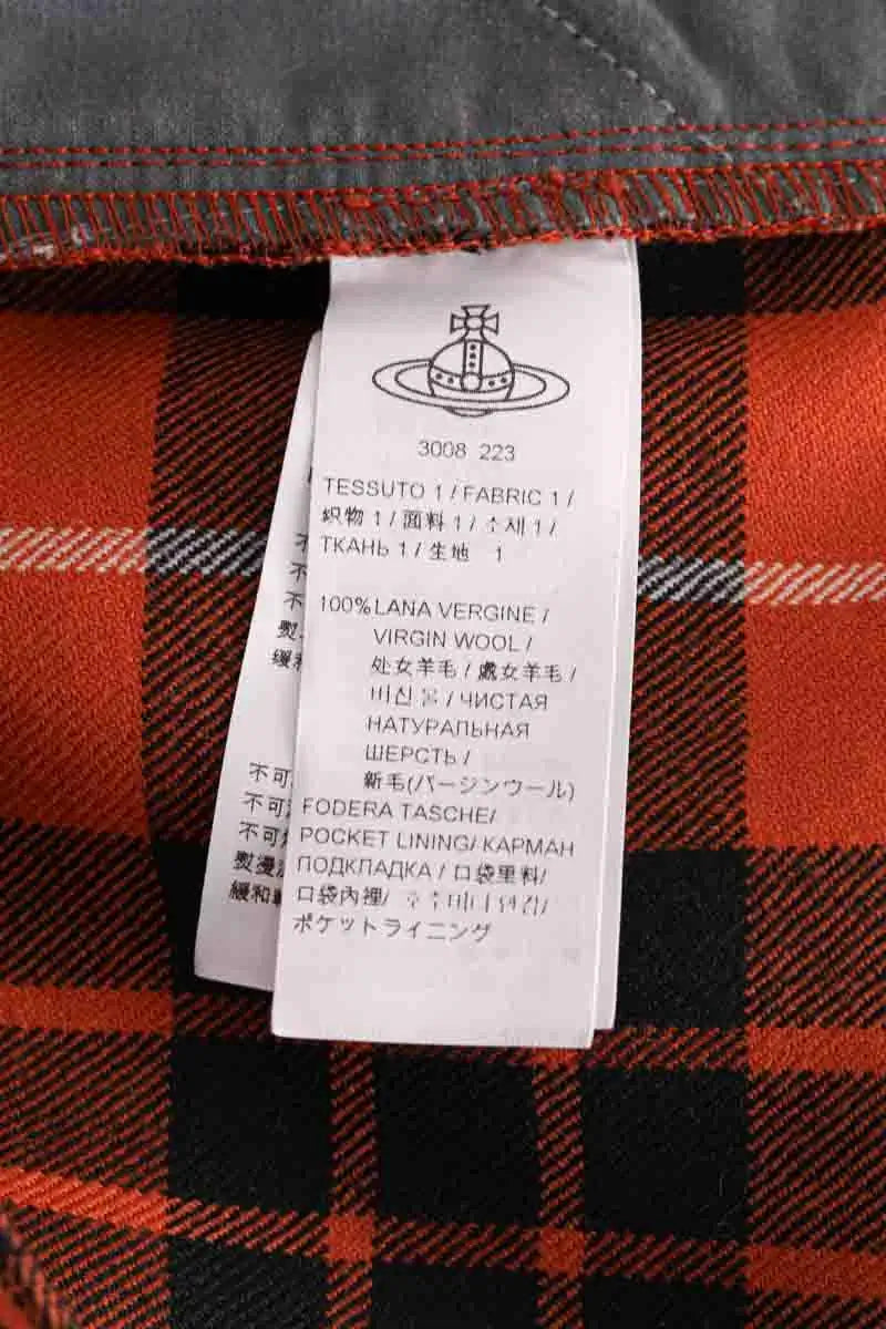 Pantalon slim Vivienne Westwood Orange en Laine