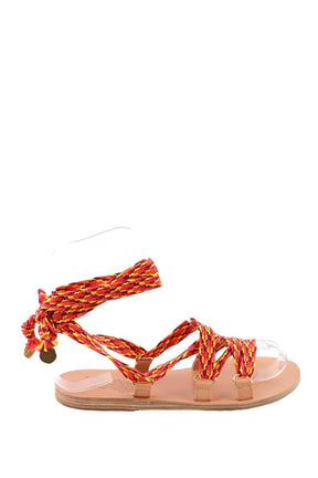 Sandales Handmade In Greece  Rouge