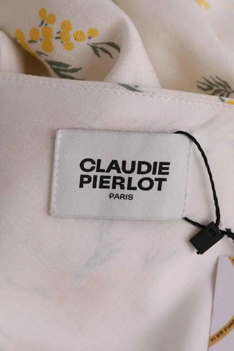 Robe Claudie Pierlot Blanc en Synthétique
