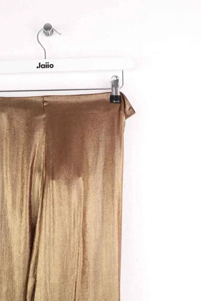 Pantalon droit Mes Demoiselles Bauma Doré en Viscose