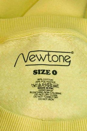Sweatshirt Newtone Jaune en Coton