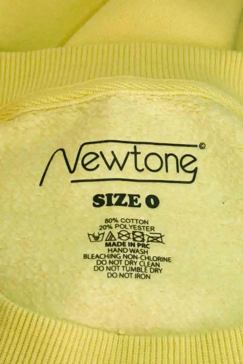 Sweatshirt Newtone Jaune en Coton