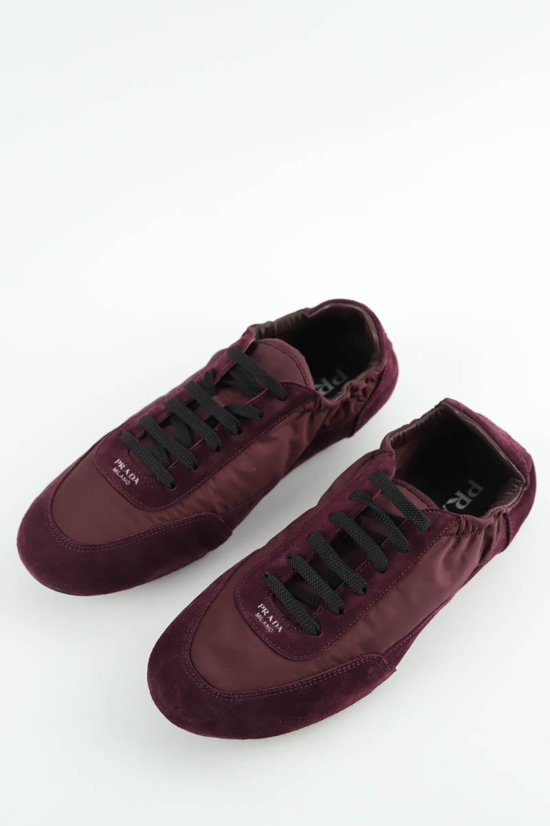 Baskets Prada  Bordeaux
