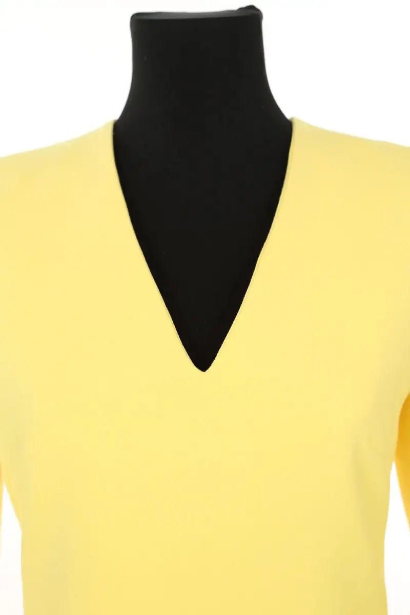 Robe Tarah Blanche  Jaune