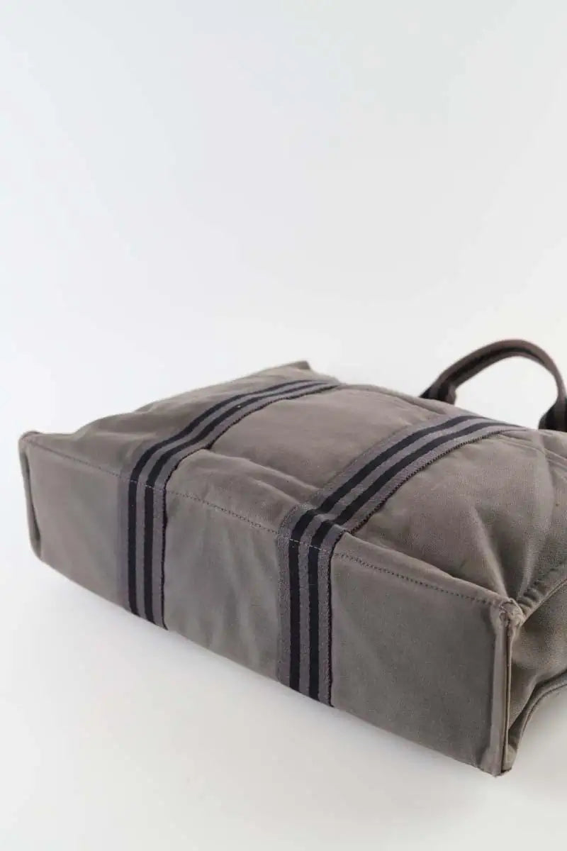 Sac à main Hermès Toto Gris en Coton
