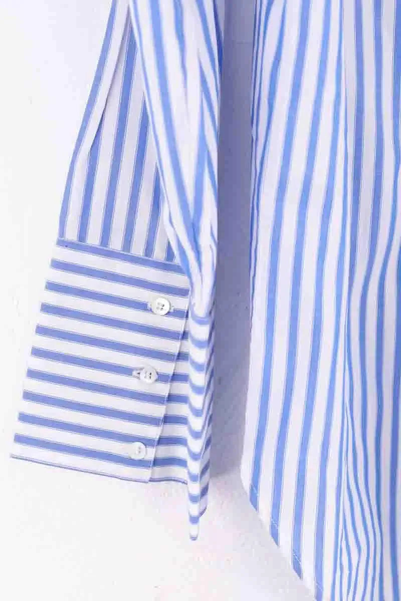 Chemise Sézane Bilma Bleu en Coton