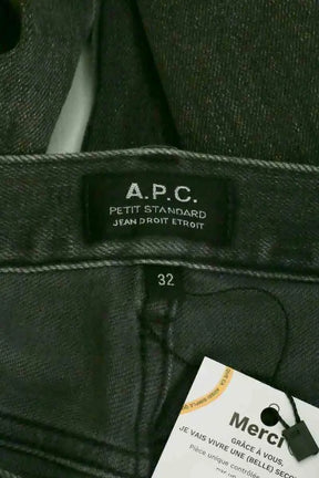 Jean droit APC Gris en Coton