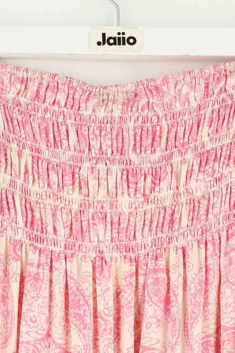 Jupe Maje Rose en Synthétique
