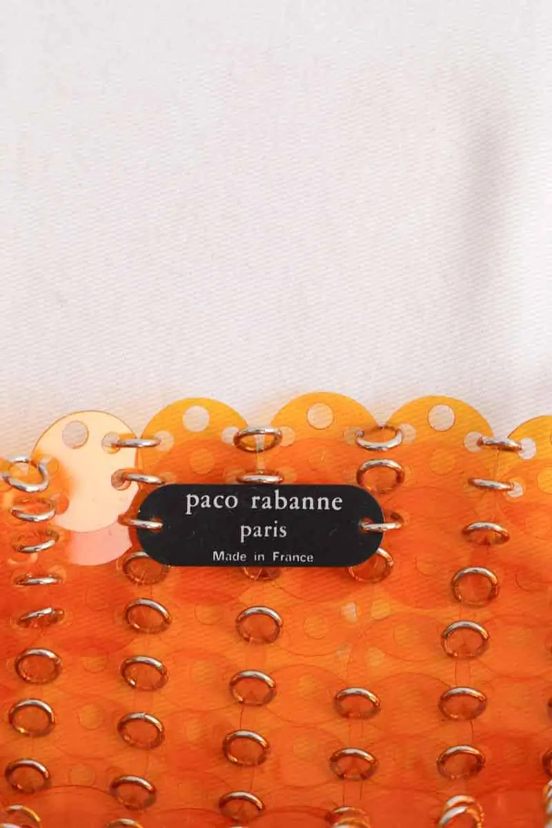 Sac à main Paco Rabanne Orange en Synthétique