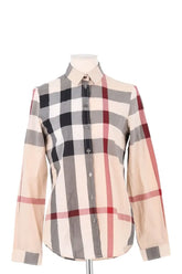 Chemise Burberry Beige en Coton, taille XS - Seconde Main