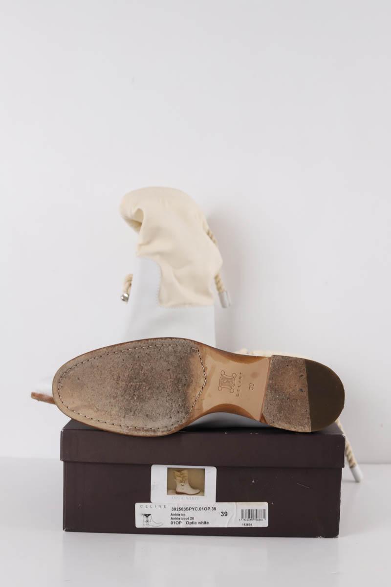 Boots Celine  Blanc