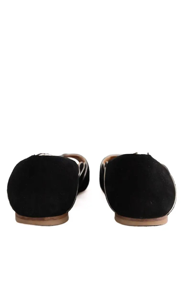 Ballerines Sézane Noir en Daim