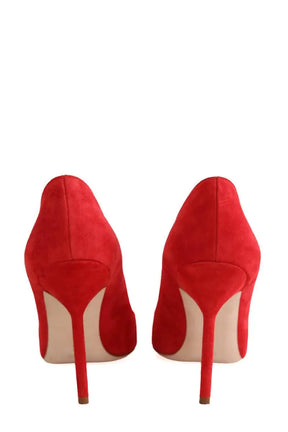 Talons Manolo Blahnik Rouge en Daim