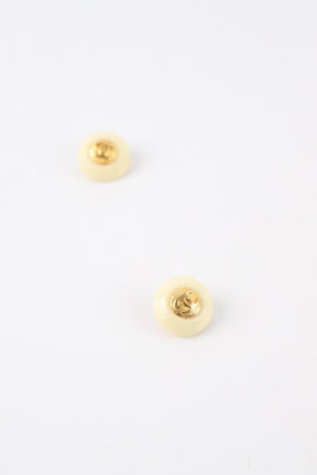 Boucles d'oreilles clips Chanel  Blanc