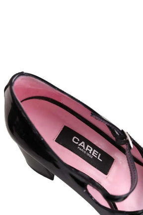 Talons Carel Noir en Cuir verni
