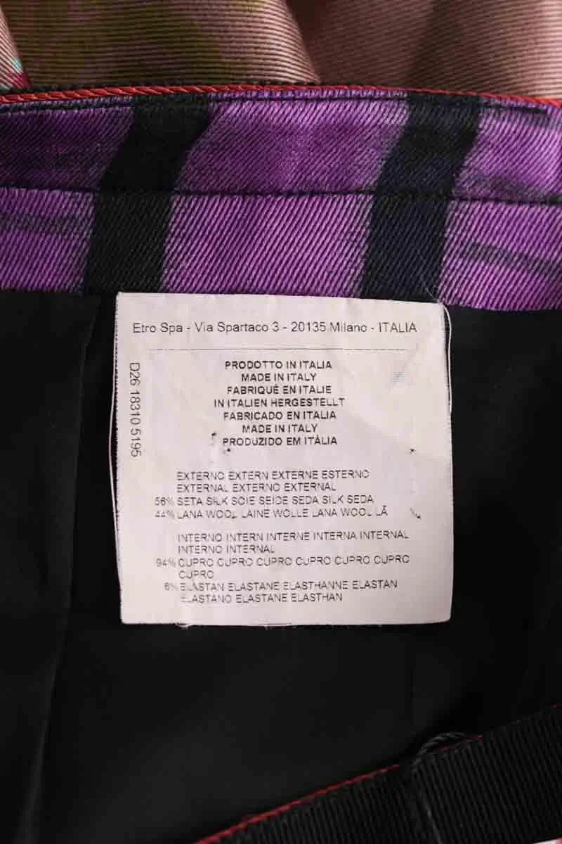 Jupe Etro Multicolore en Soie