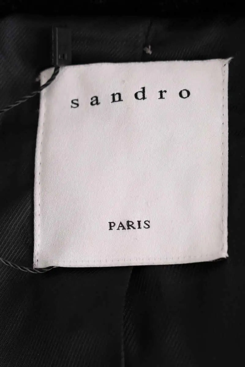 Veste Sandro Noir en Cuir