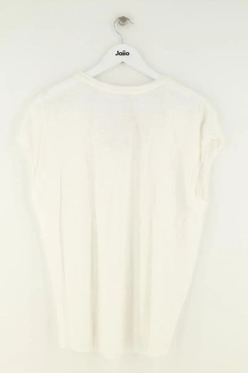 T-shirt Frame Blanc en Lin