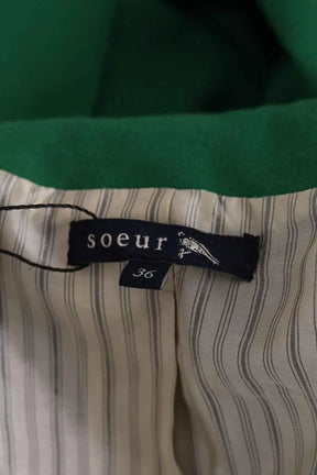 Blazer Soeur Gaston Vert en Laine