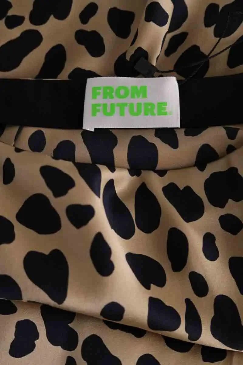 Jupe From Future Beige en Soie