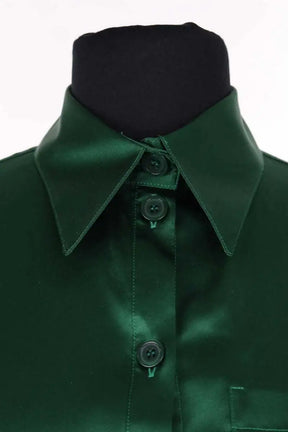 Blouse Emporio Armani Vert en Soie