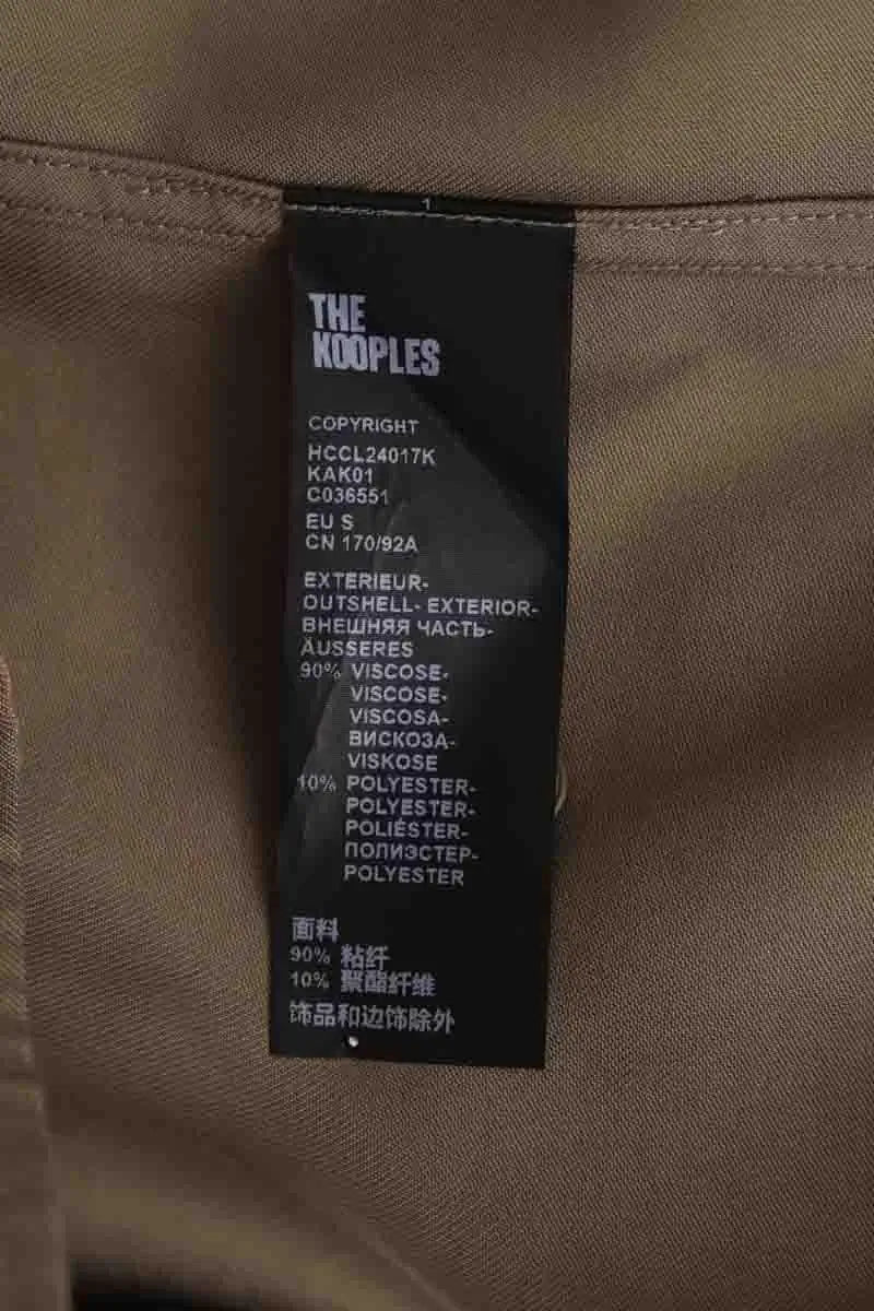 Chemise The Kooples Kaki en Viscose